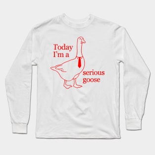 Today-Im-A-Serious-Goose Long Sleeve T-Shirt